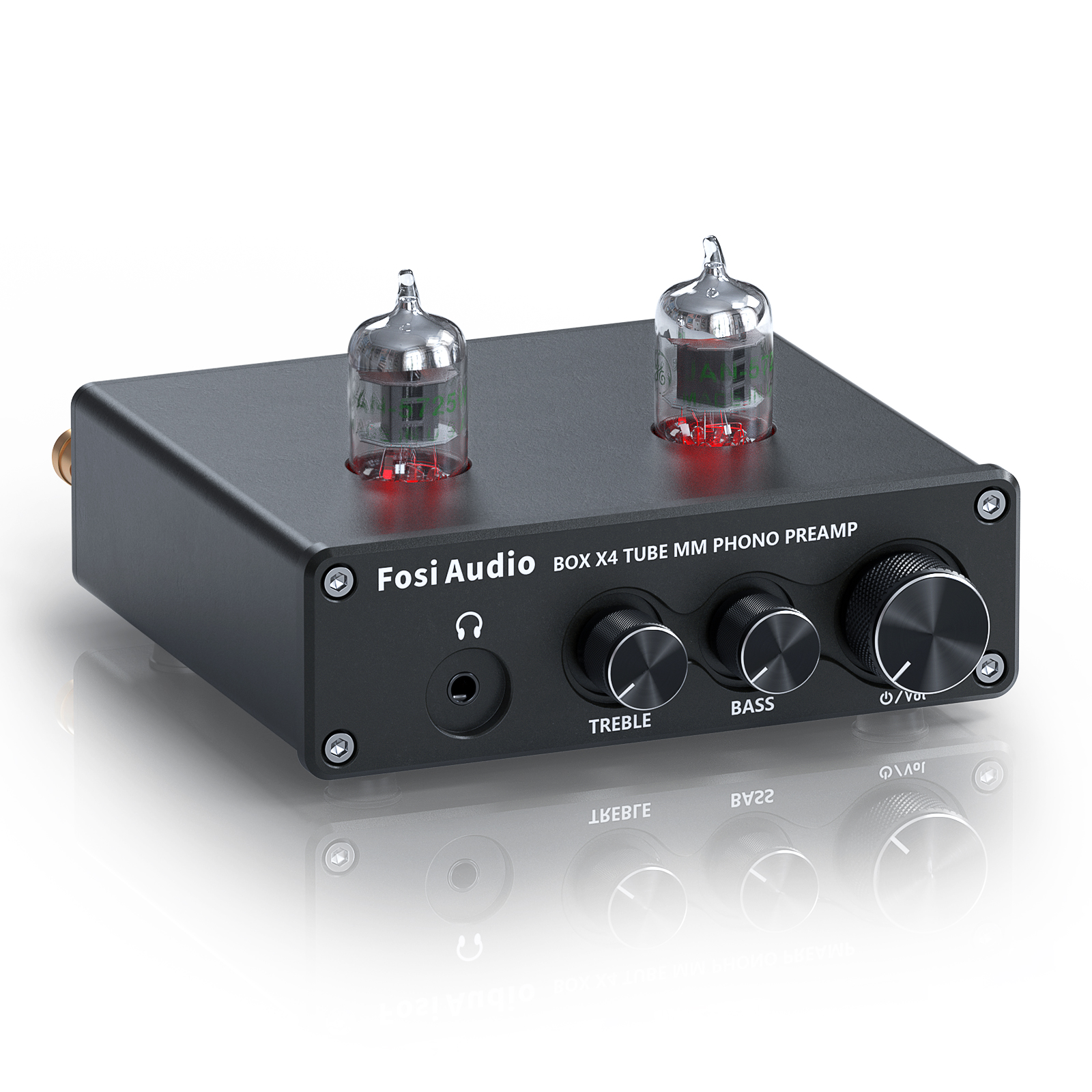 Fosi Audio Hifi Phono Preamp BOX X4 Turntable Phonograph Preamplifier Dengan Amplifier Tabung Vakum