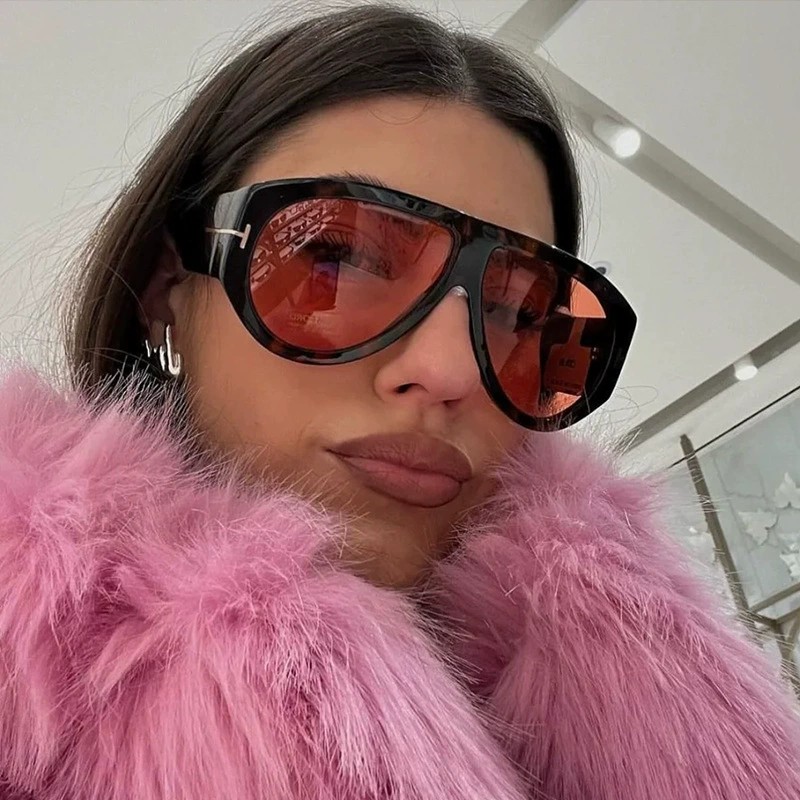 Mode Pilot Sonnenbrille Frauen Marke Designer Großen Rahmen Ins UV400 Damen Shades Gläser