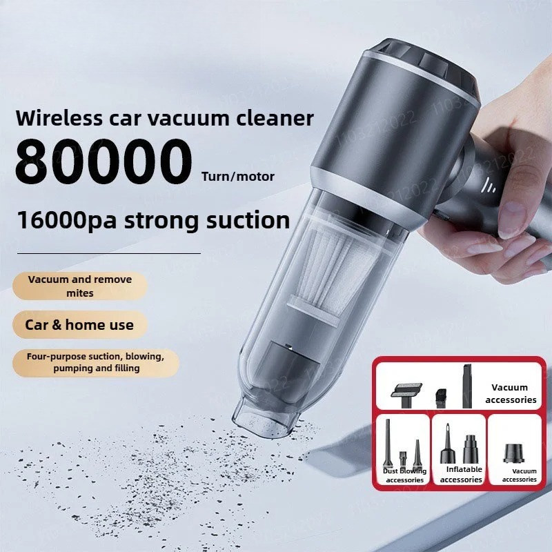 Car Vacuum Cleaner High Suction Cordless Vacuum Cleaner Portable Cordless Vacuum Cleaner High Pressure Cleaning Vacuum Cleaner