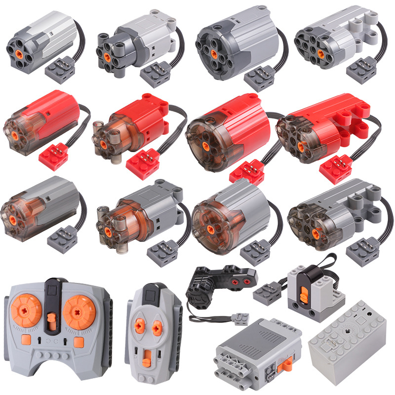 2,0 versión mejorada funciones de potencia motores técnicos gris/negro/rojo M/L/XL servomotor receptor Control Set para bloques de construcción