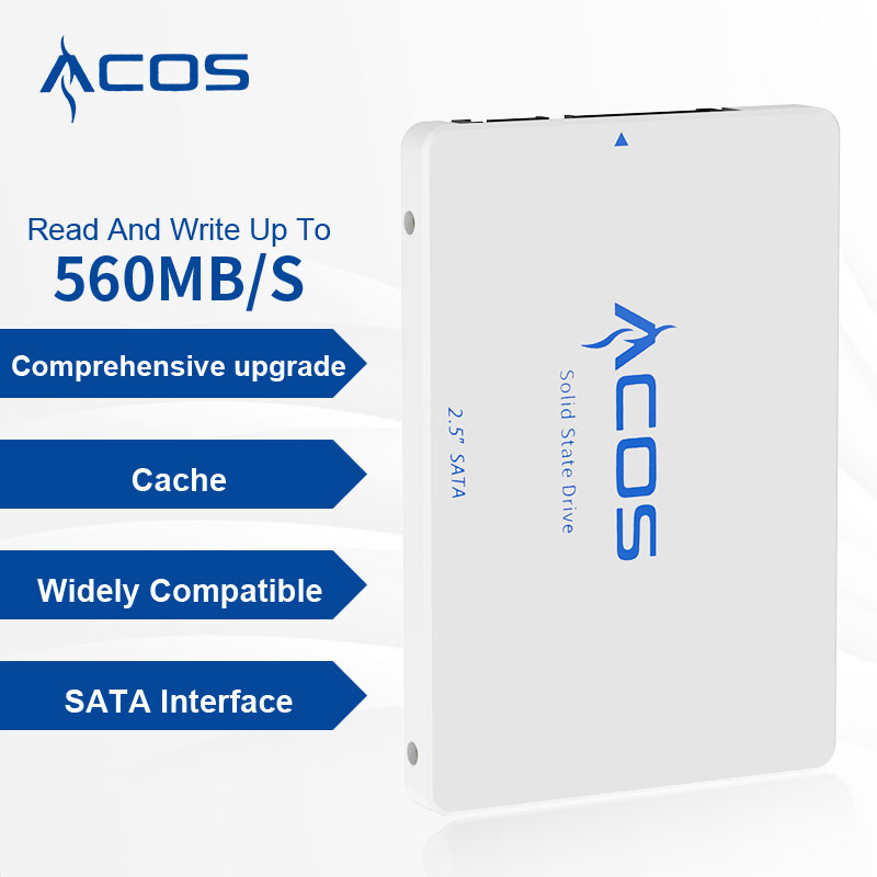 Disco duro SSD 2,5 SATA3 120GB 240GB 480GB 128GB 256GB 512GB 960GB 1TB 2TB HDD interno de estado sólido para ordenador portátil de escritorio ACOS