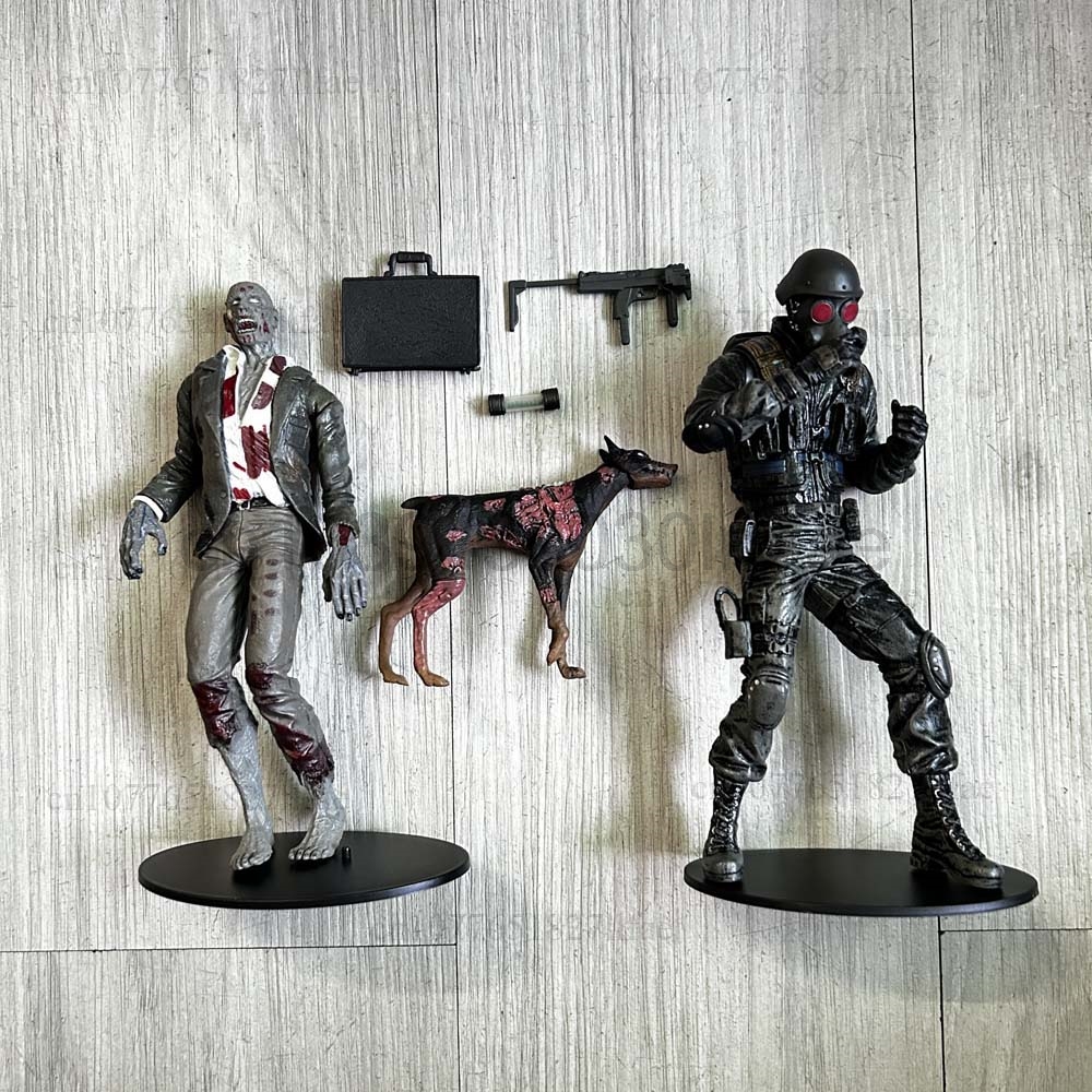 Redfield Hunk Zombie Dengan Anjing Licker Dan Walker Chris Redfield Biohazard Executioner Majini Action Figure Model Mainan Dekorasi Kamar