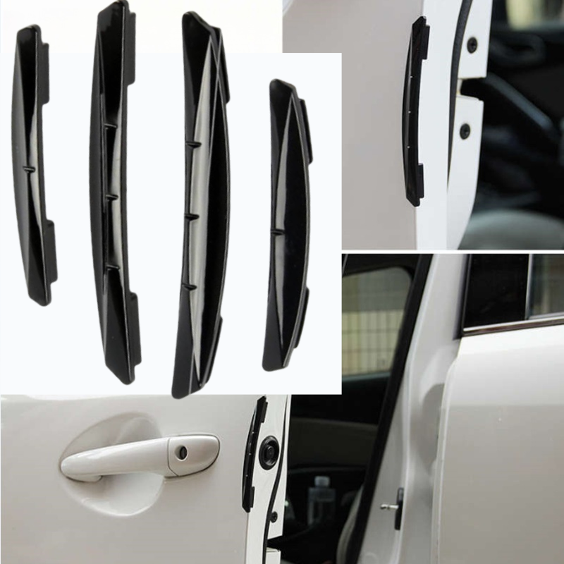 4 ชิ้น/เซ็ต Universal Car Door Edge Guards Trim Molding Scratch Collision Protection Strip อุปกรณ์เสริมสําหรับรถยนต์สําหรับ Auto Crash อุปสรรค