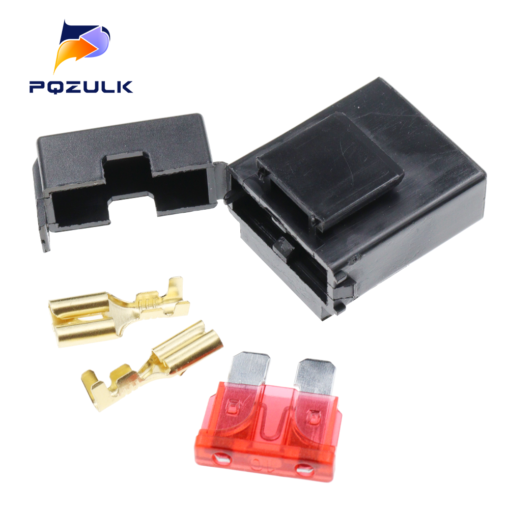 5PCS Fuse Holder With Crimp Terminal Middle Fuse for Car Auto Connector