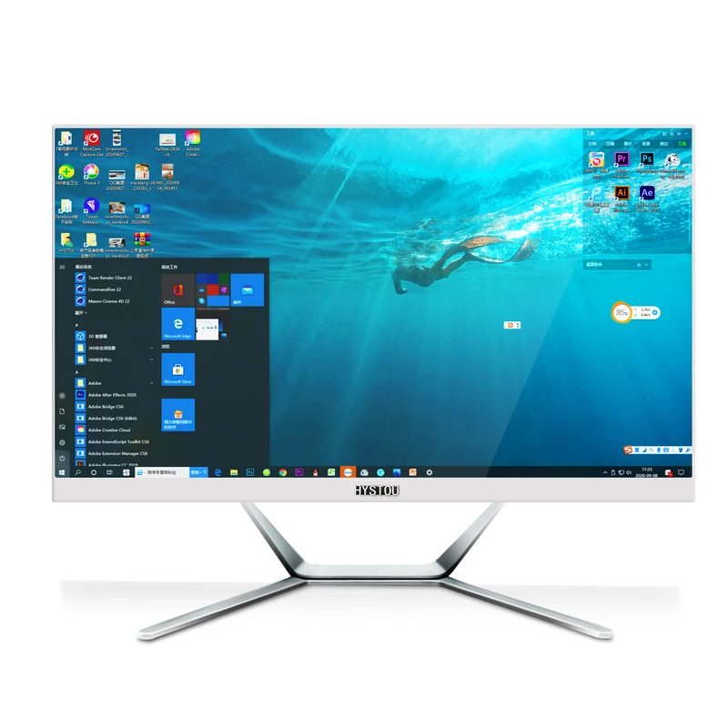 23.8 27 นิ้ว GTX 8 Core CPU I7 9700F 16GB RAM 1TB SSD Gaming Pc 8K All In One คอมพิวเตอร์เดสก์ท็อป