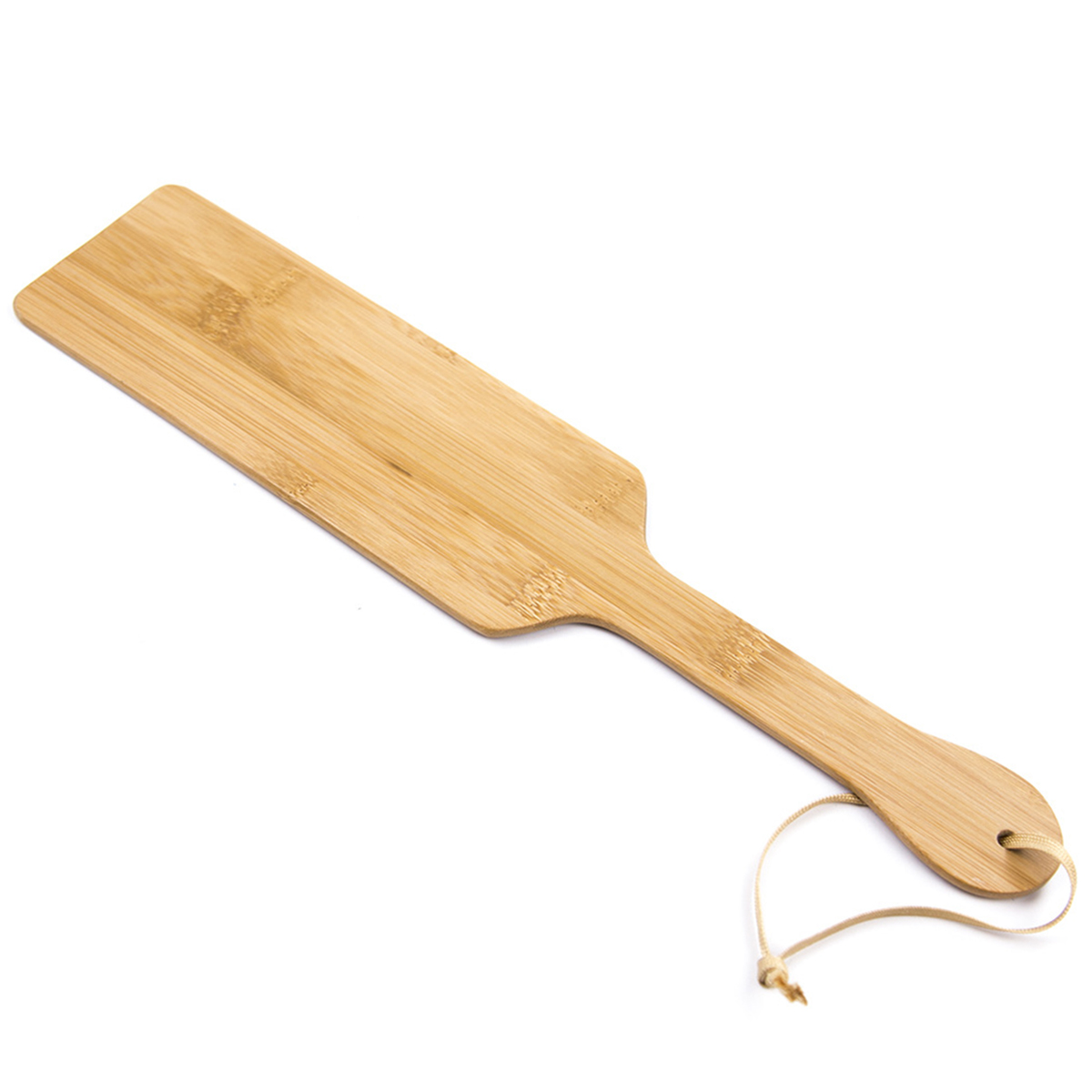 Paleta de madera de bambú auténtica, accesorio de 37CM, para montar caballos, látigo, cultivos