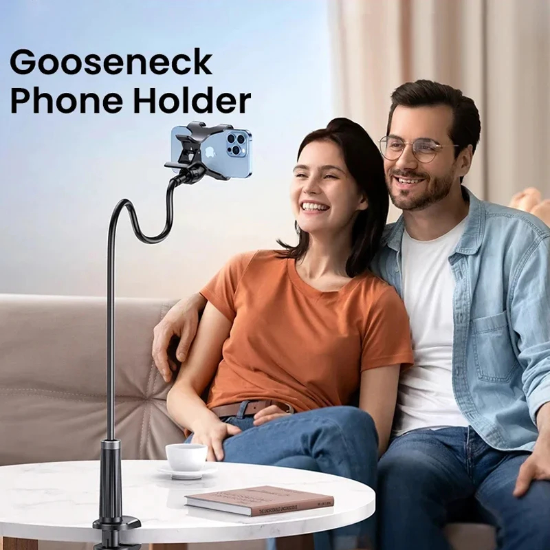 90cm Phone Holder Stand Lazy Bracket Headrest Bed 360 Flexible Long Arms Clamp Mount For iPhone Samsung and 3.5~6.7" Device