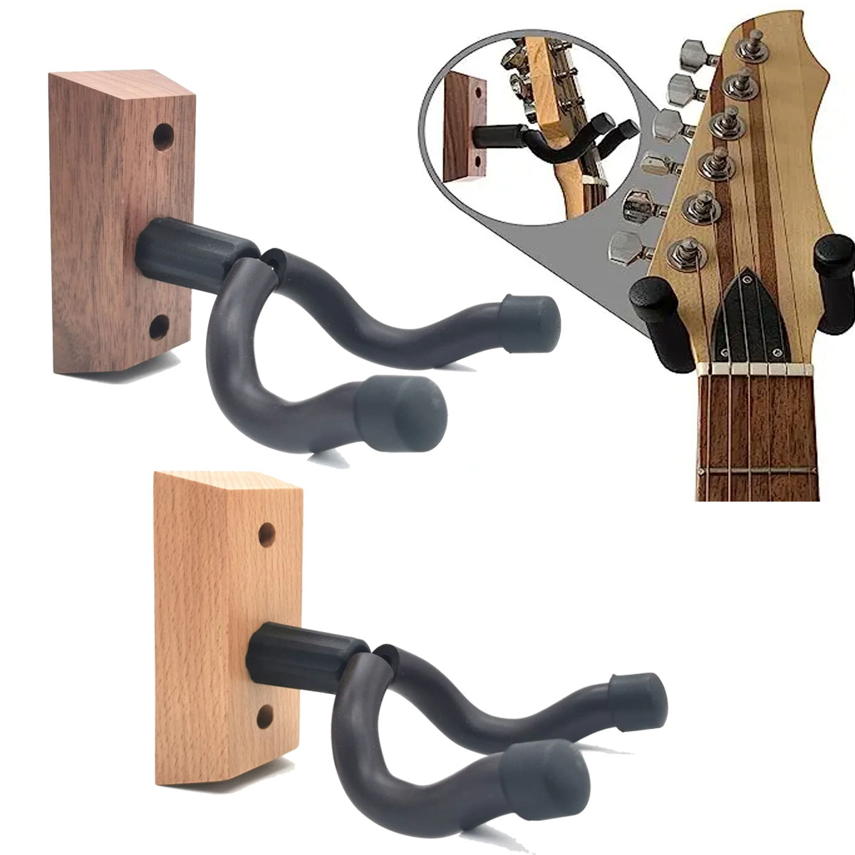 Wand halterung Gitarren halter Haken rutsch fester Halter Ständer für Akustik gitarre Ukulele Violine Bass Gitarre Instrumenten zubehör