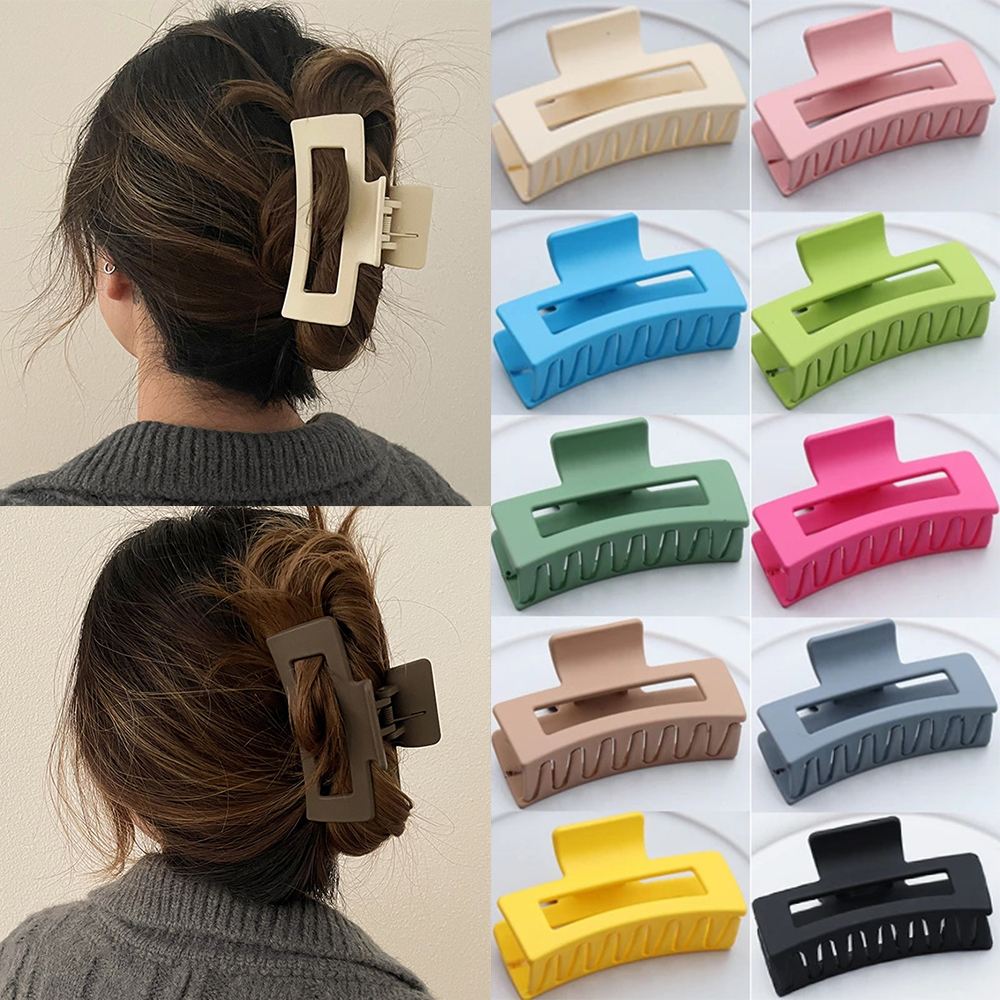 ผู้หญิงเกาหลีสาวผมพลาสติก Claws คลิปผม Headwear ขนาดใหญ่ Hairpin Crab Barrette แฟชั่นเครื่องประดับอุปกรณ์เสริมผม