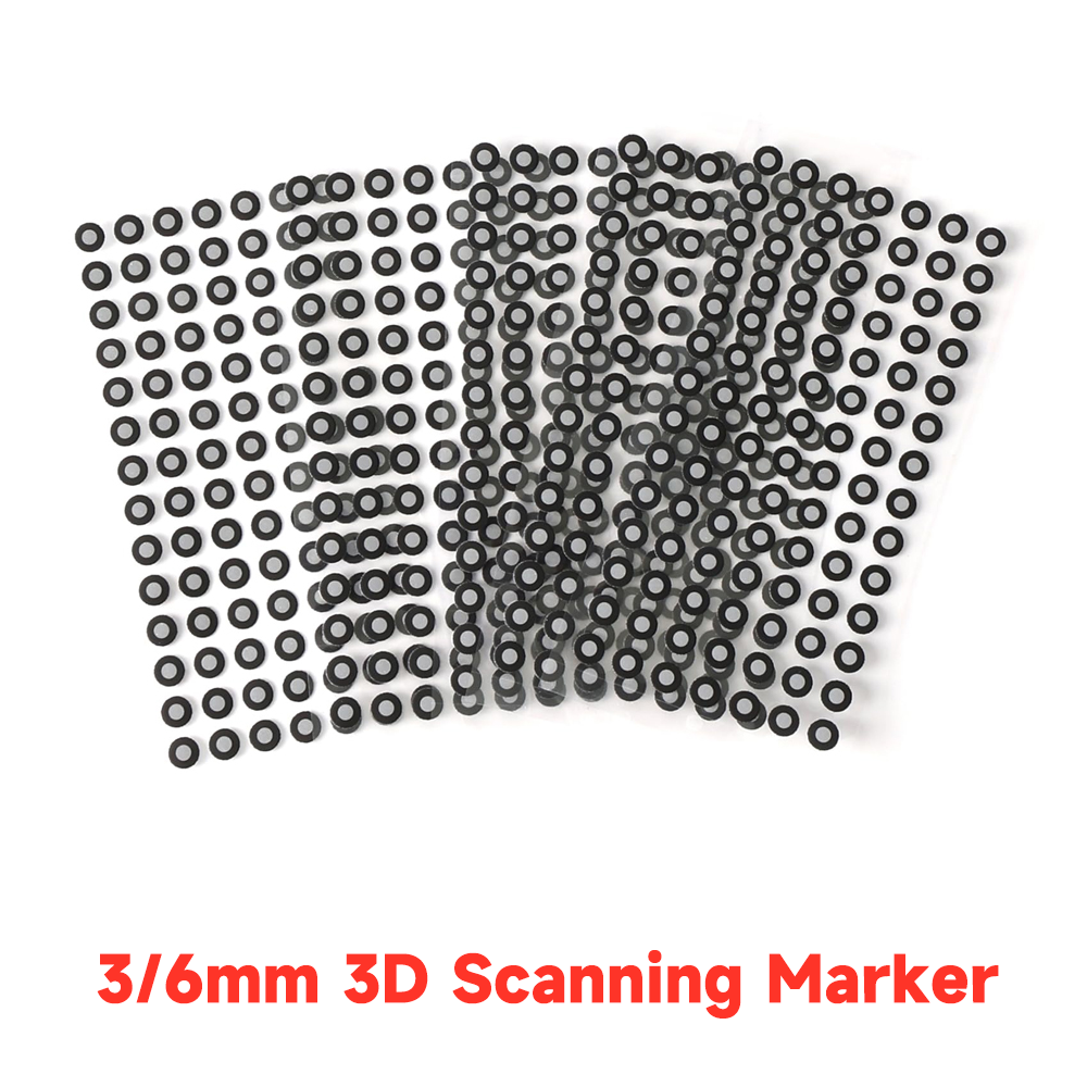 Creality 3/6 mm 3D-scanningmarker 3D Tracking Dot-referentiepuntmarkeringen voor Creality CR-Scan Raptor / CR-Scan Otter