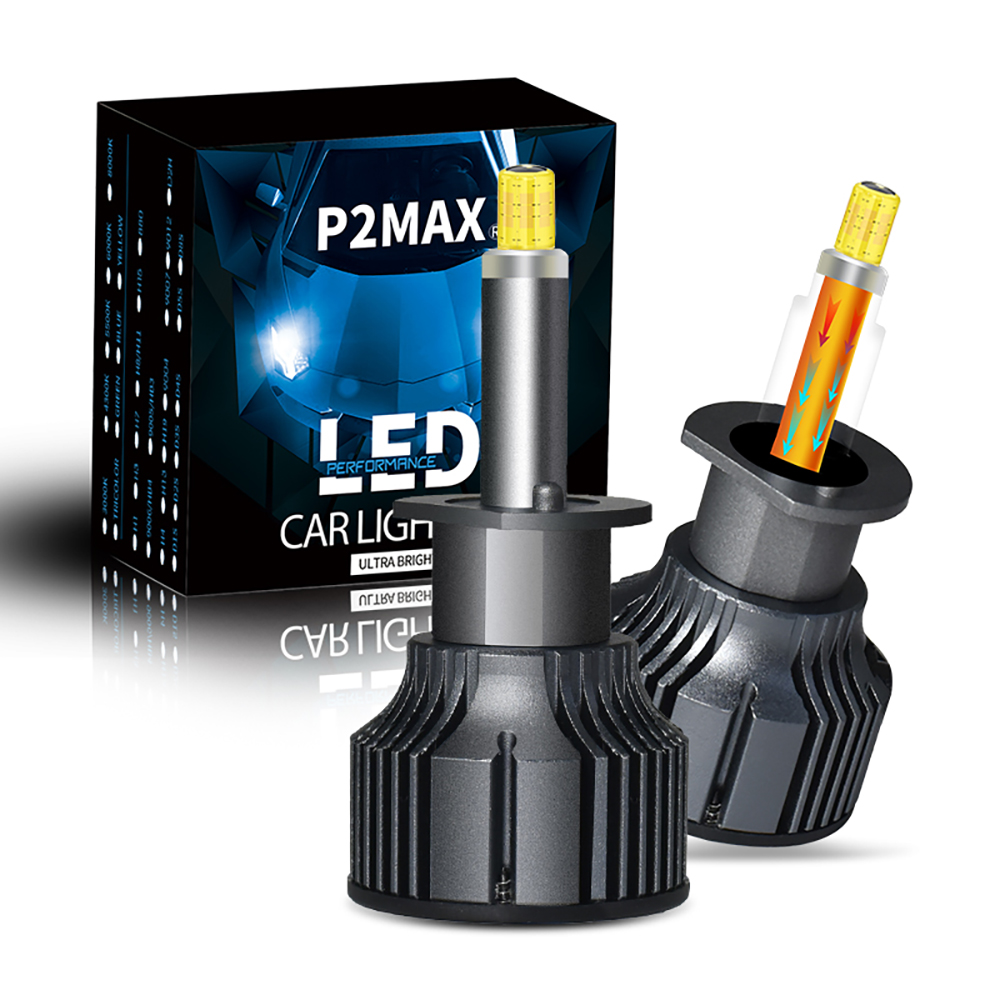 Pilastro in rame 6 lati 360 lampadine per fari a LED H1 H7 H8 H11 9005 HB3 9006 HB4 9012 HIR2 6000K Super bianco per fari auto