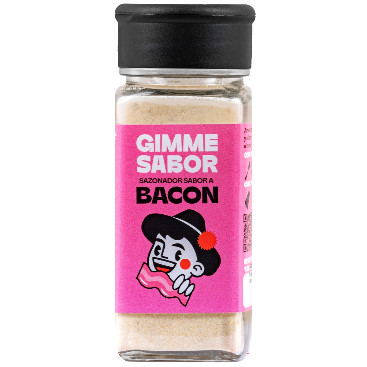 GIMME SABOR Sazonador vegetal sabor BACON, Sin glutamato ni alérgenos y bajo en calorías
