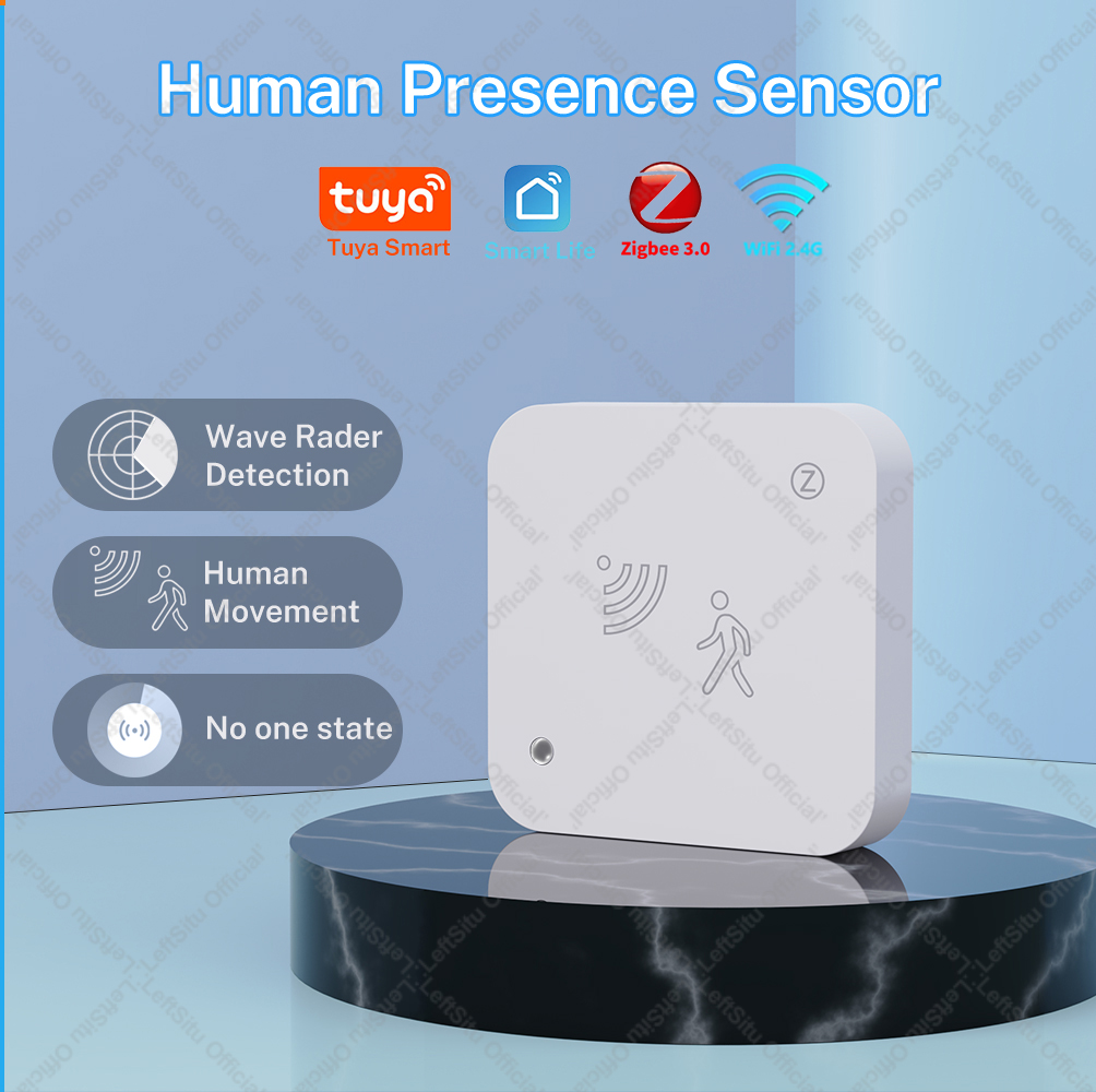 Датчик присутствия человека Tuya Zigbee WiFi 24G MmWave с радаром, управление через приложение, для умного дома и безопасности