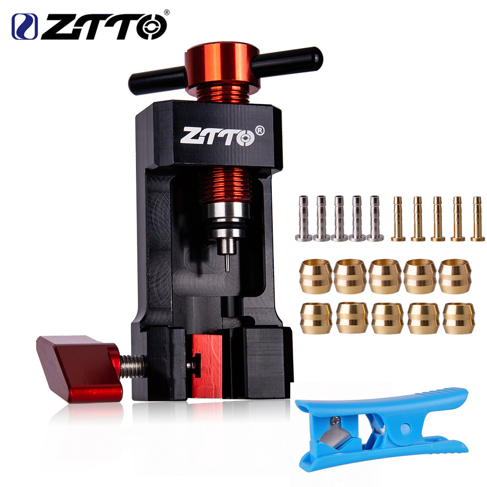 ZTTO Fiets Hydraulische Schijfrem Olie Naald Gereedschap Driver Slangsnijder Kabeltang Olijf Connector Insert BH59 BH90 Installeren Druk