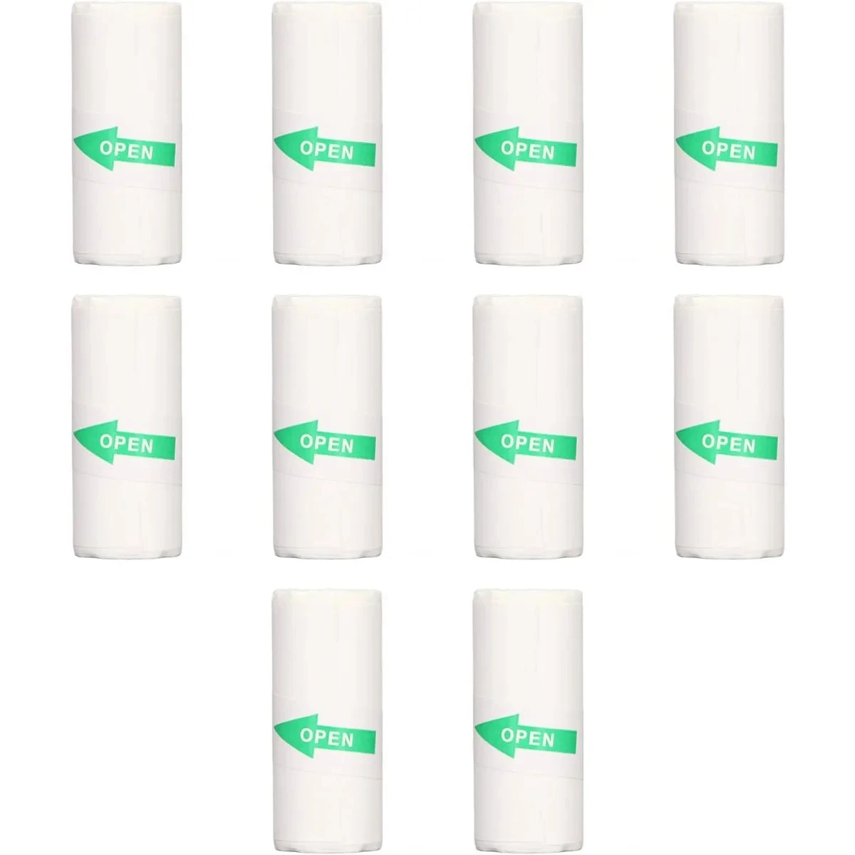 10 pièces Mini papier d'imprimante, papier thermique adhésif 57x25mm papier autocollant auto-imprimable pour imprimante thermique de poche