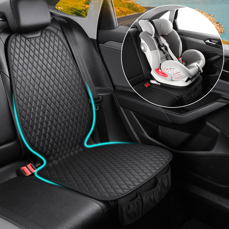 Tappetino Protettivo Universale in Pelle PU per Sedile Auto, Coprisedile di Sicurezza per Bambini, Protezione per Sedili Posteriori Auto