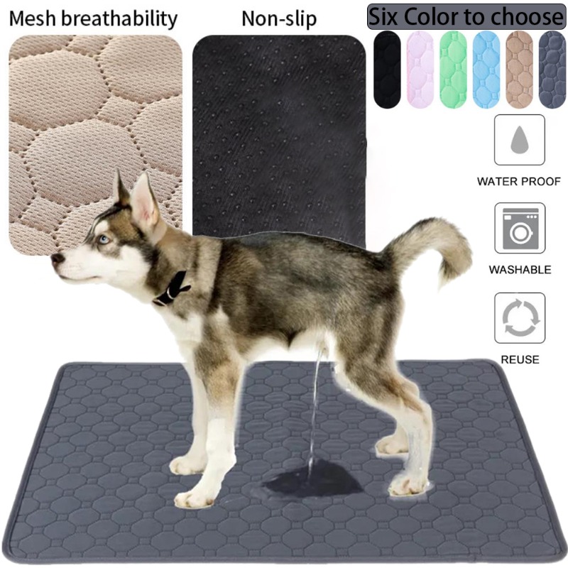 Almohadilla reutilizable para orinar para perros, manta, pañal absorbente, almohadilla de entrenamiento lavable para cachorros, estera de orina para cama de mascotas, funda para asiento de coche, suministros para mascotas