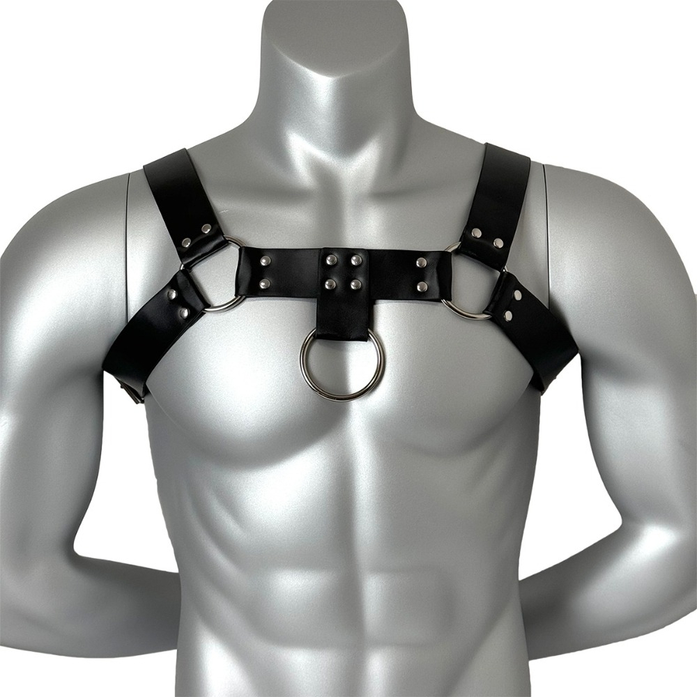 Sabuk Harness Kulit PU Modis Pria, Sabuk Gaya Jalanan Gothic, Sabuk Aksesoris Pakaian Punk Rock Eksotis
