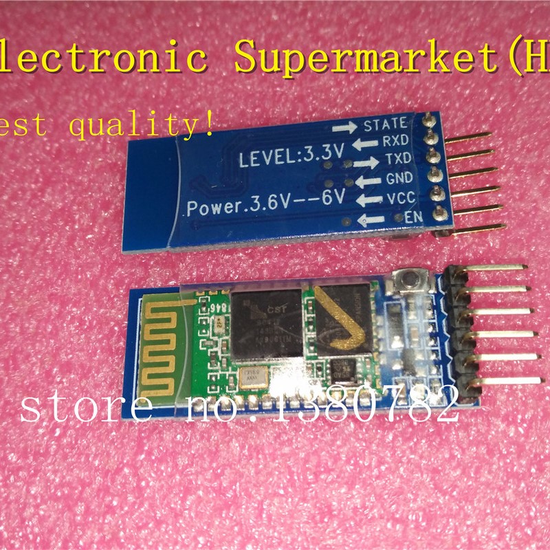 10 stks/partijen HC05 Anti-Reverse, geïntegreerde Bluetooth seriële pass-through-module, HC-05 Master-Slave 6pin op voorraad!