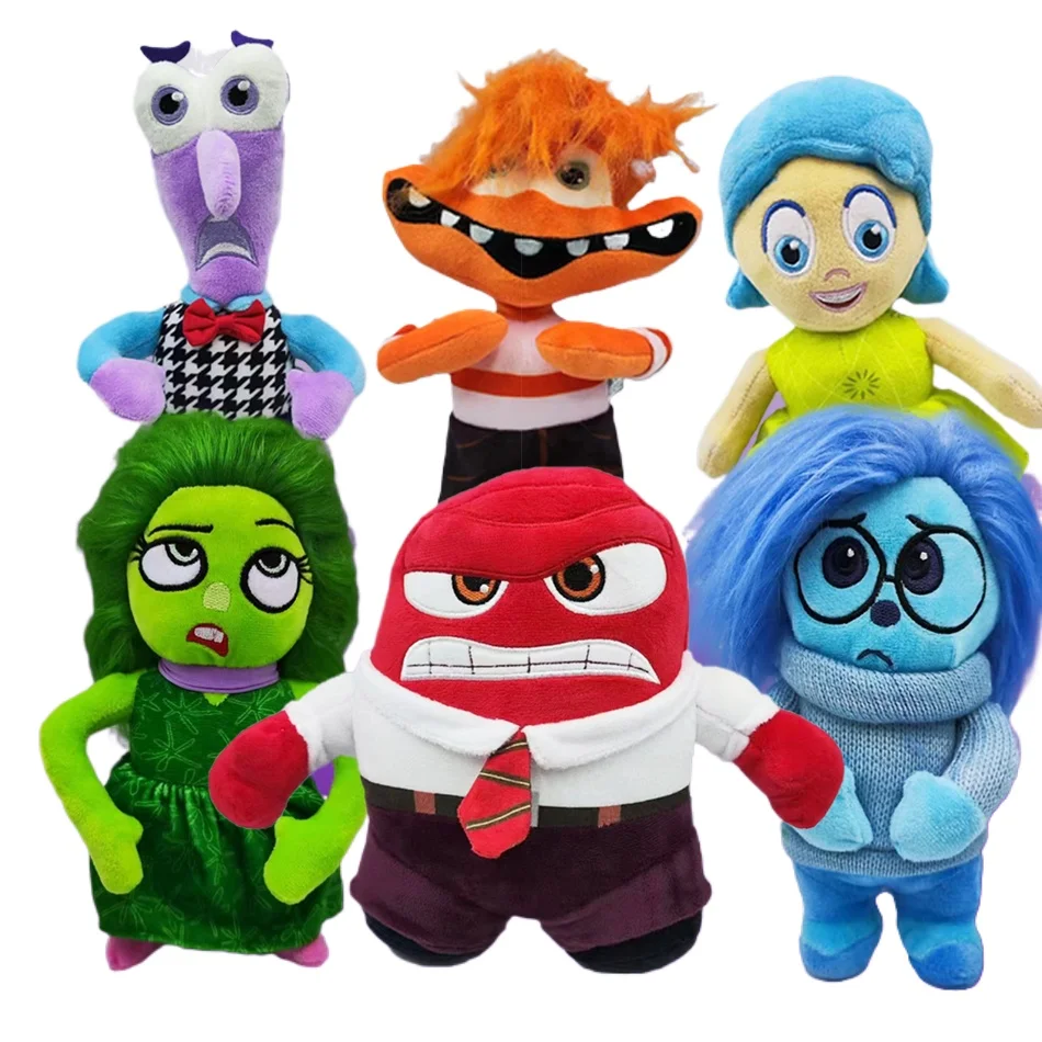 Pluszowe zabawki z filmu Inside Out 2, Smutek i Radość, kreskówkowe lalki pluszowe 20 cm, kawaii, prezent na przyjęcie urodzinowe dla dzieci.