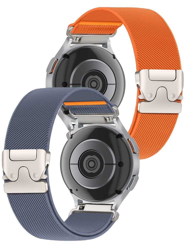 Ремешки 20 мм и 22 мм для Samsung Galaxy Watch 7/FE/6/5/pro/4/Classic, металлический парашютный браслет, ремешок для Huawei GT Runner 2, GT 5, 6.