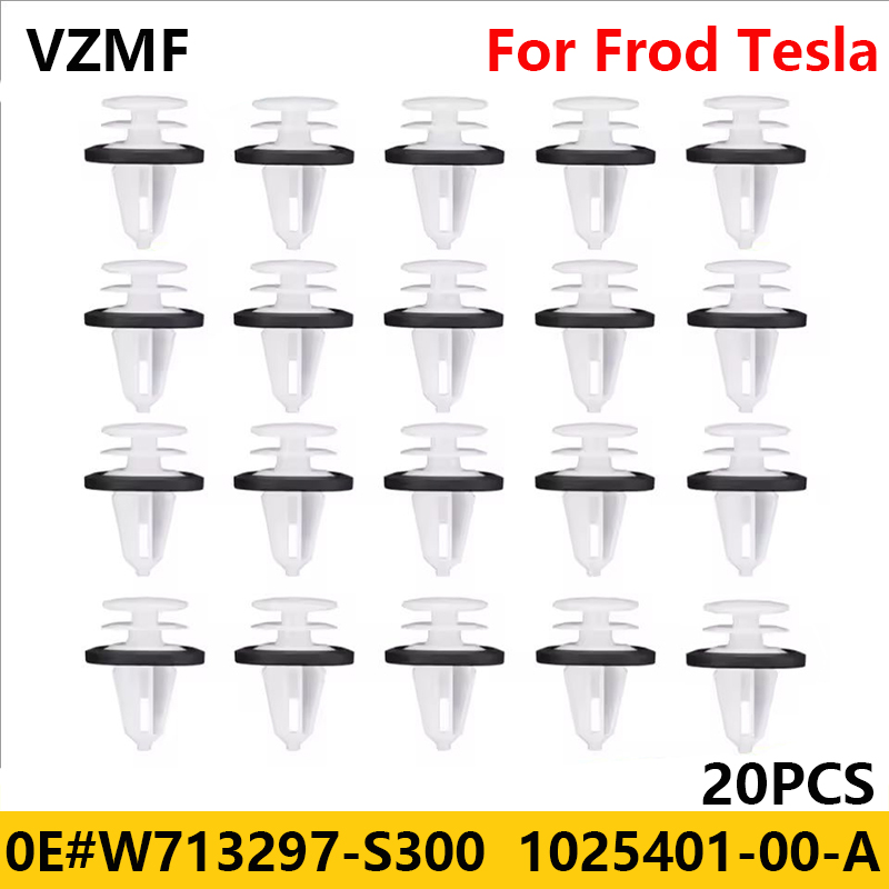 20 Pcs Door Trim Panel Retainer Clips, W713297-S300 1025401-00-A White Clips Replacement Car Assessories Parts for Ford