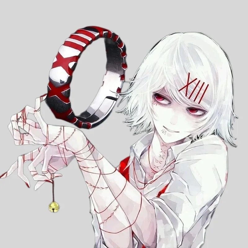 Anime Tokyo Ghoul Ring JUZO Suzuya Cosplay Unisex Adjustable Rings Accessories Gift