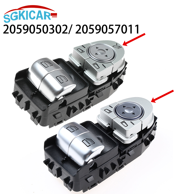 2059050302 2059057011 3 Pins Electric Master Window Switch A2059050302 A2059057011 For 2014- 2021 Mercedes Benz Vito W447