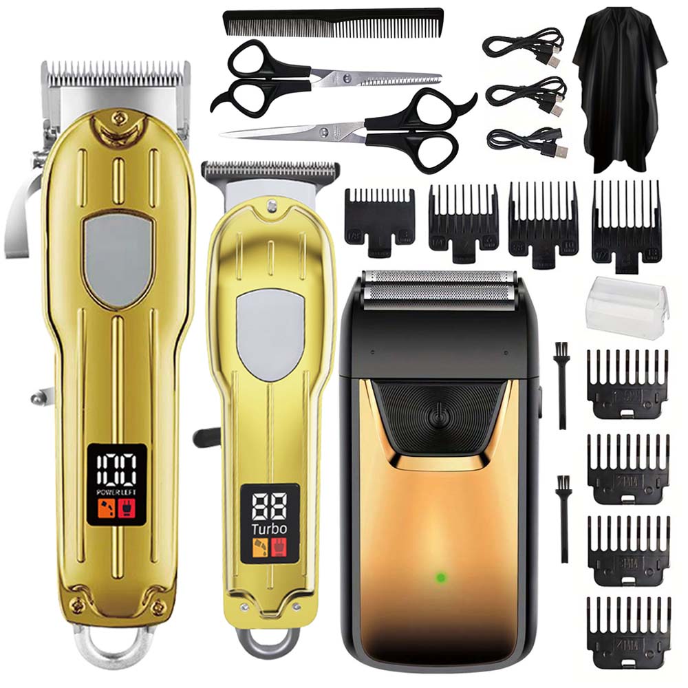 Hair Clippers Set for Men, Cordless Hair Clipper Shaver Beard Trimmer, Hair Cutting Machine for Men, Holiday Gift for Him