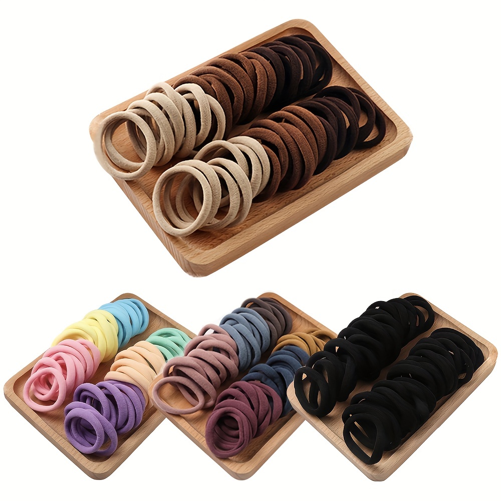 20/50/100pcs Soft Elastic Hair TIES ผมตกแต่งอุปกรณ์เสริมผมชุดสําหรับเด็กทารก