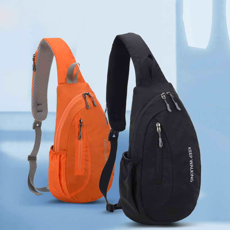 Bolso de hombro reflectante impermeable para correr al aire libre, bolso cruzado para el pecho para hombre, bolso deportivo para mujer, mochila para senderismo, ciclismo y escalada
