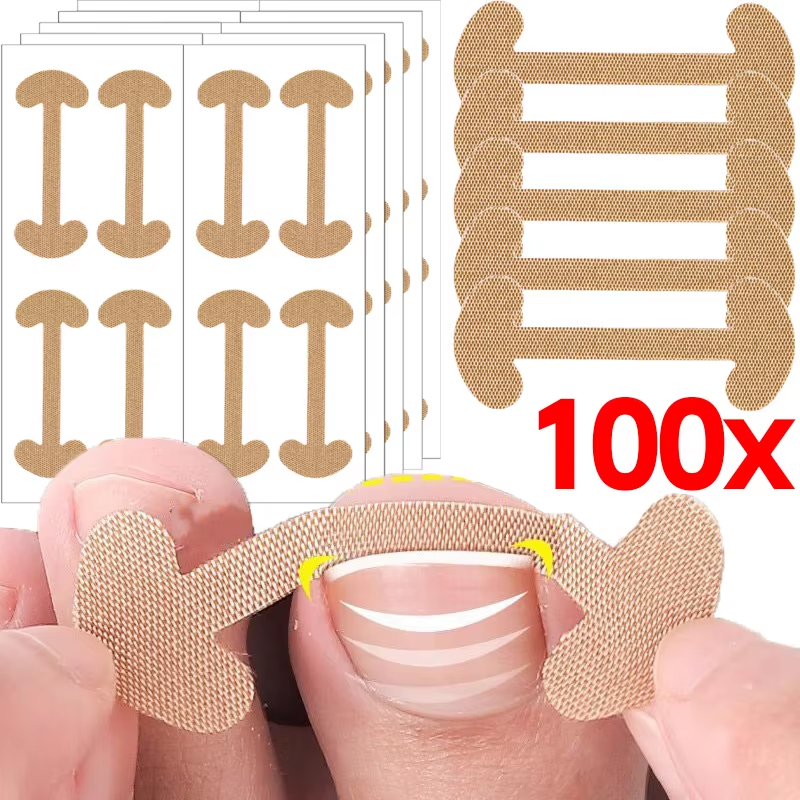 Parche adhesivo para uñas de los pies, pegatina de corrección de uñas encarnadas, Corrector de pies, herramientas de cuidado de la salud para pedicura, almohadilla de tratamiento para dedos de los pies, 20-100 Uds.
