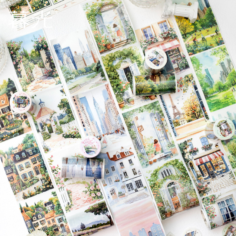 1pcs/1lot Decorative Adhesive Tapes Moments of Freedom Junk Journal DIY Paper Japanese Masking Scrapbooking Stickers