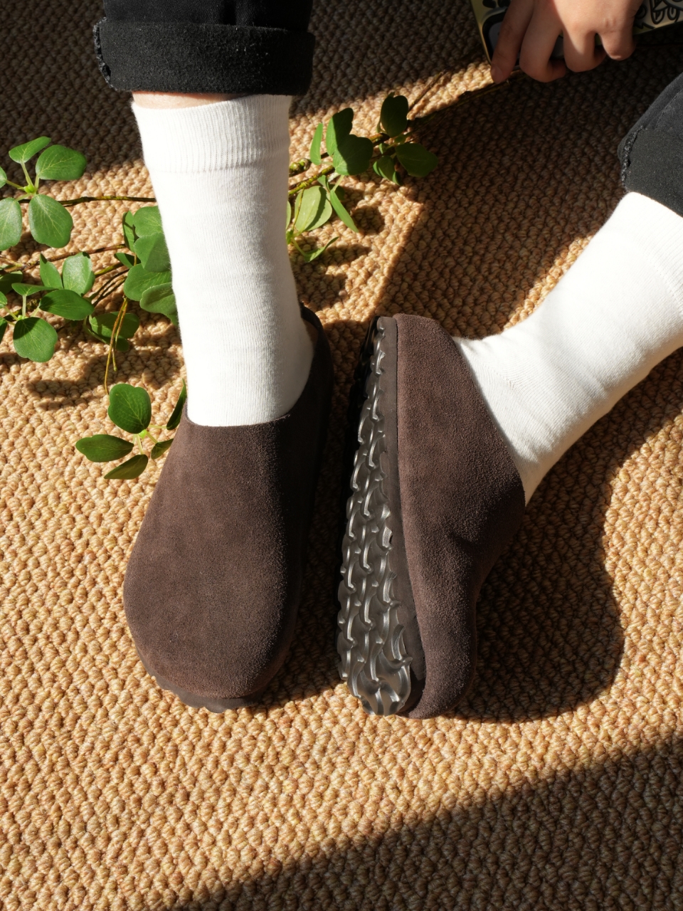 Klapki ze skóry naturalnej unisex, buty z licowej skóry bydlęcej z podparciem łuku stopy, antypoślizgowa podeszwa EVA, sandały typu Birkenstock