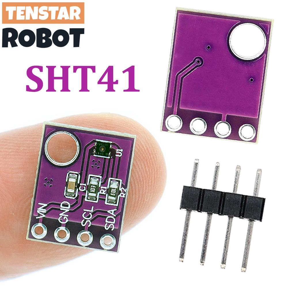 TENSTAR SHT41 Digitales Temperatur- und Feuchtigkeitssensormodul, I2C-Kommunikation, hohe Genauigkeit, GY-SHT41