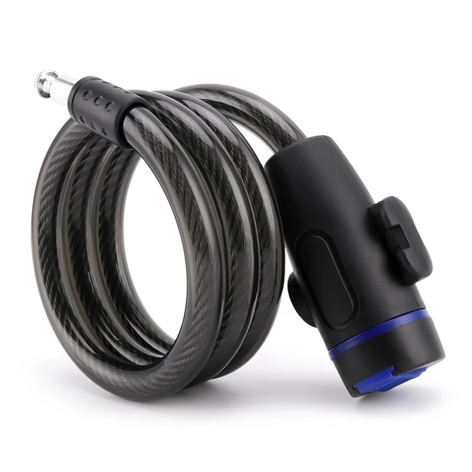 สายล็อคจักรยานพร้อมกุญแจ 2 ดอก - ล็อคกันขโมยแบบลวดเหล็กสำหรับจักรยานเสือภูเขา จักรยานเสือหมอบ สกู๊ตเตอร์