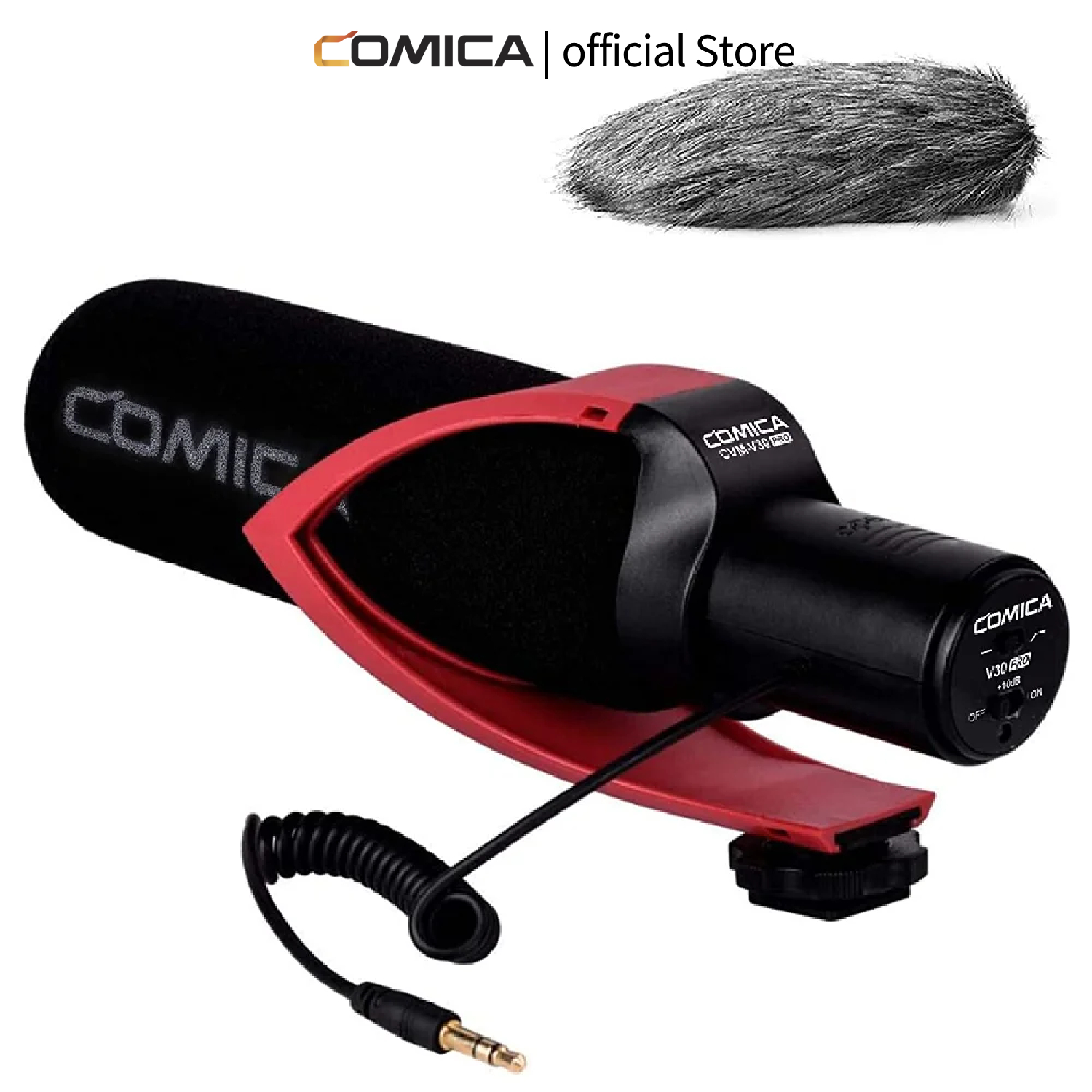 Mikrofon Kamera COMICA CVM-V30 PRO Super-Cardioid Condenser Shotgun untuk Kamera DSLR Canon Nikon Sony Panasonic