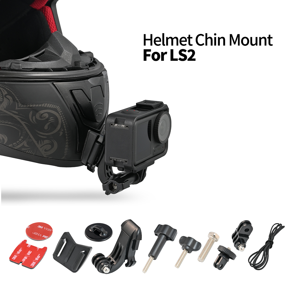 Soporte para barbilla de casco de motocicleta para LS2 FF353 FF352 FF358 FF390 FF800 FF801 FF396 FF805, compatible con GoPro Insta360 DJI Action Camera