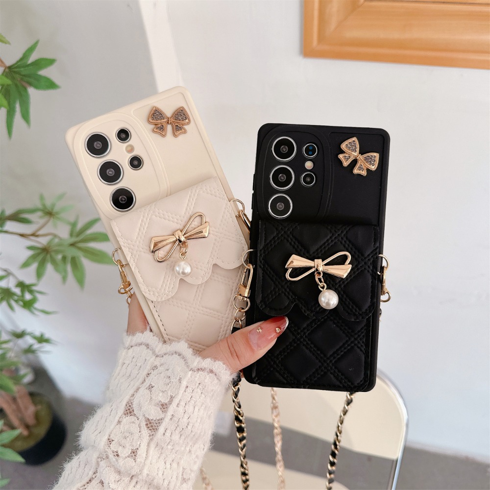 3D strik crossbody portemonnee telefoonhoesje voor Samsung Galaxy S26 Ultra S25 Edge S24 S23 S21 S20 FE S22+ Plus Note 20