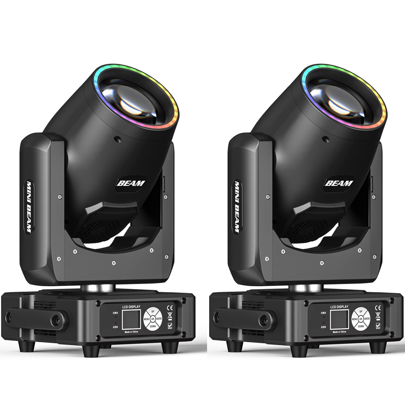 Yiflamefly 2 pièces 450W lumière principale mobile RGBW DMX lumière de scène DMX contrôlé son activé jouer DJ lumière pour la musique de fête de mariage