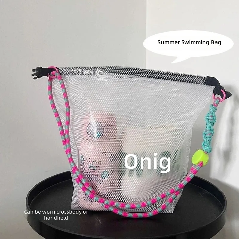 Wasserdichte Schwimmtasche mit Trocken-Nass-Trennung Große Kapazität Strand Fitness Reisetasche Tragbare Toilettenartikel- und Make-up-Organizer-Tasche