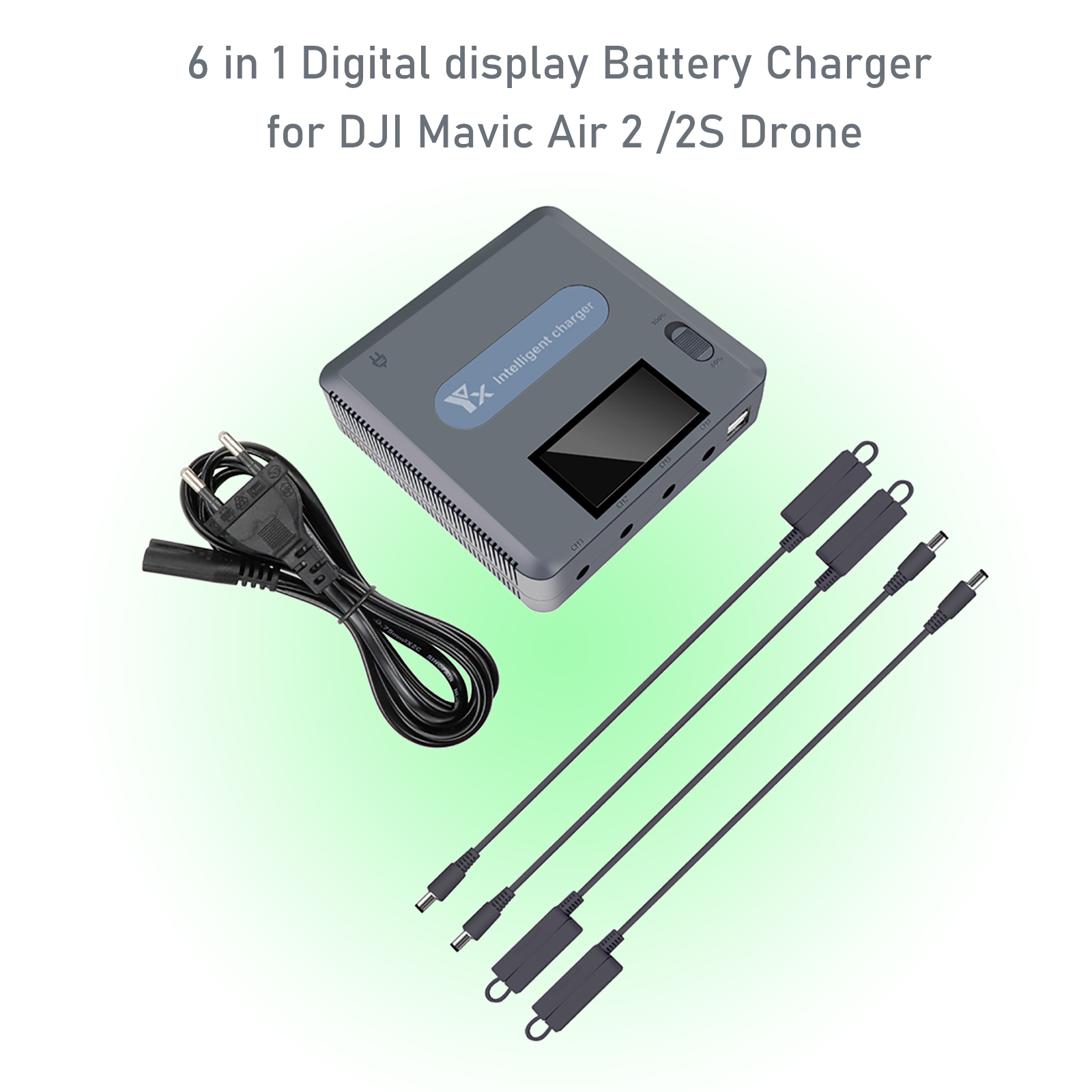 New item For Mavic Air 2 /2S Drone 6in1 Battery Charger with USB Port Remote Control Charging Hub Smart Multi Charger Accessory