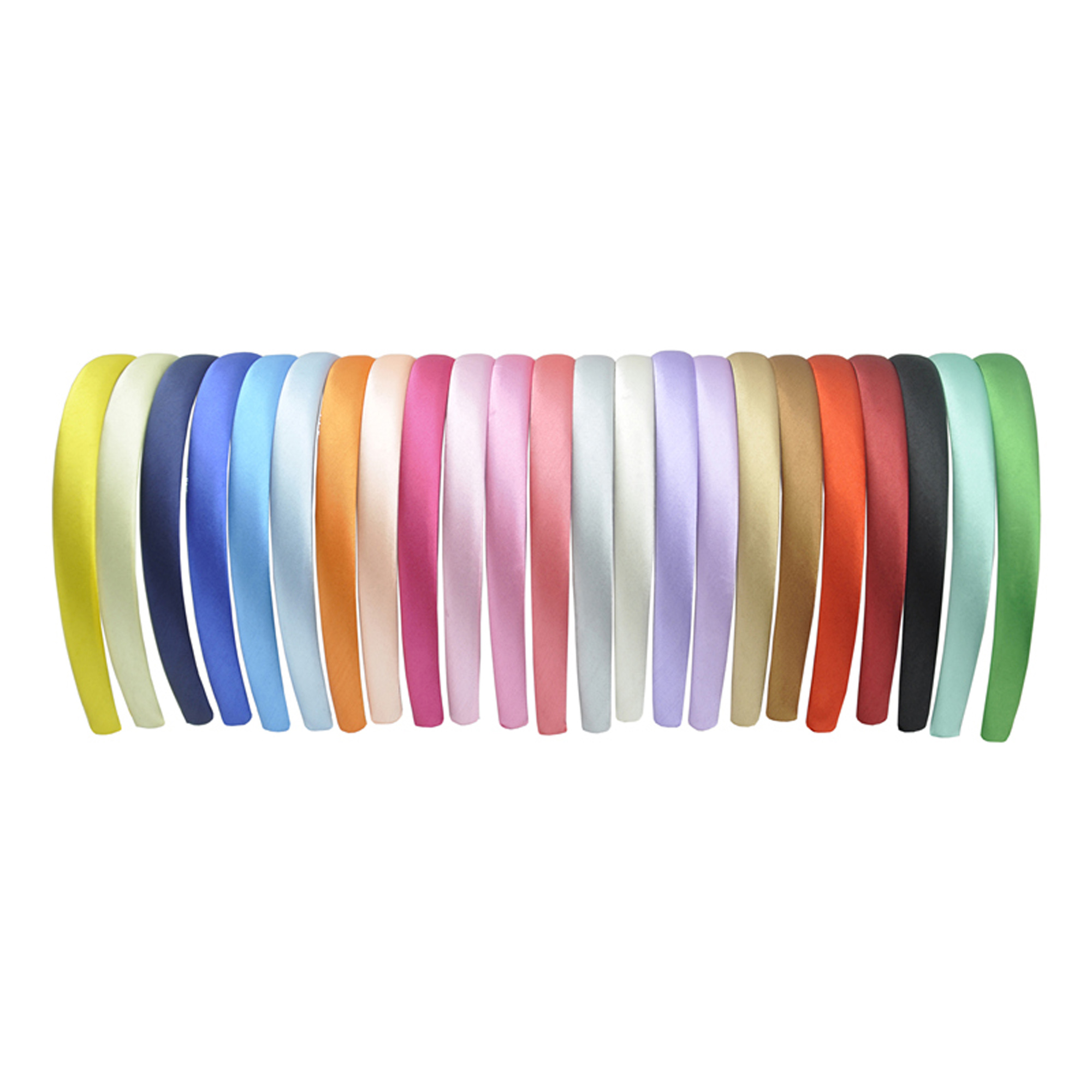 25 Pz 1.5 cm Fasce In Raso di Plastica Ragazze Pianura Colori Della Caramella Fasce Per Capelli Fascia antiscivolo FAI DA TE Fatti A Mano Cerchio Dei Capelli Accessori Per Capelli