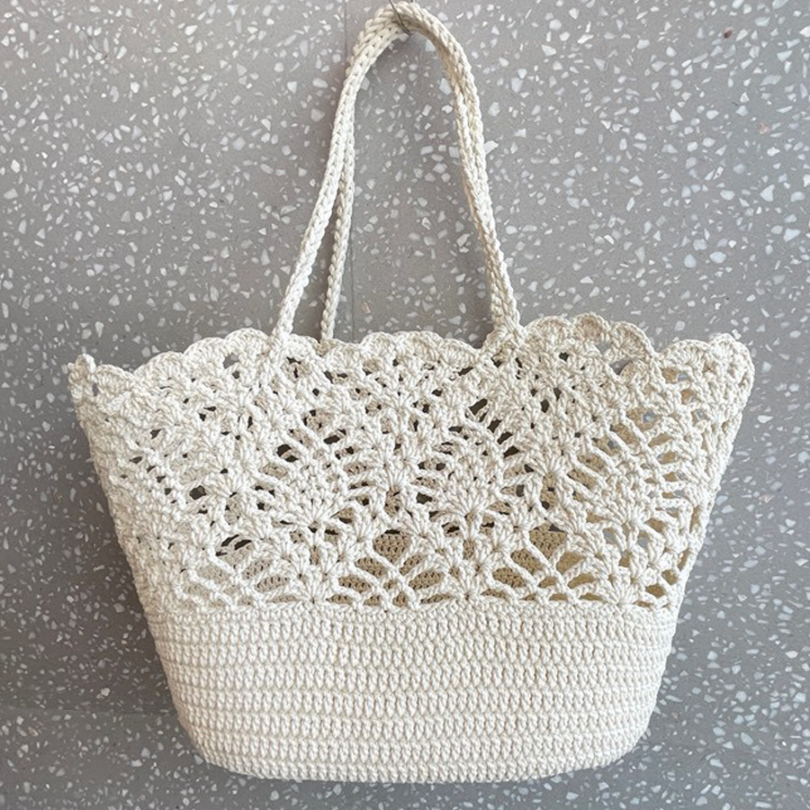 Oco Out Handmade Tricô Sacos de Praia Para Mulheres Designer De Luxo Bolsas E Bolsas 2026 Novo Em Férias Casuais Grande Capacidade Ombro Frete Grátis Chegada Rápida