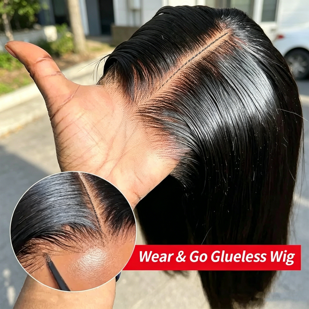Peluca de Cabello Humano Vietnamita Liso Extremo con Encaje Frontal HD 13x4 de 250 Densidades, Encaje Transparente 13x6, Peluca Sin Pegamento 5x5 para Mujer