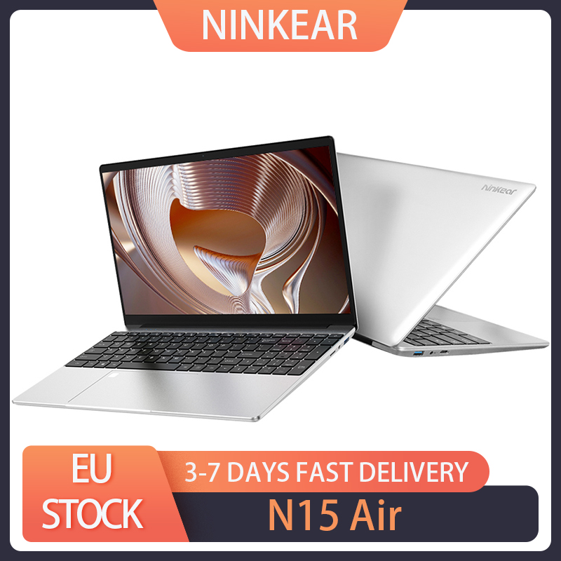 Ninkear N15 Air Laptop, 15.6 ''1920*1080 Ips Scherm, Intel N95 4 Cores 3.4Ghz, 16Gb Ram 512Gb Ssd, Dual Band Wifi Bluetooth 4.2