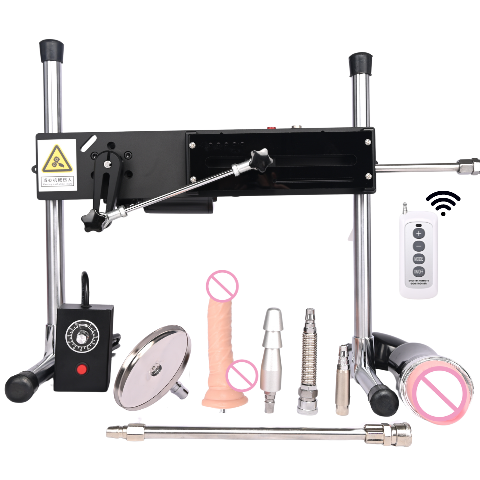 Machine sexuelle robuste et silencieuse 120W avec différents accessoires de godemiché pour jouets sexuels pour adultes, machine d'amour stable pour hommes