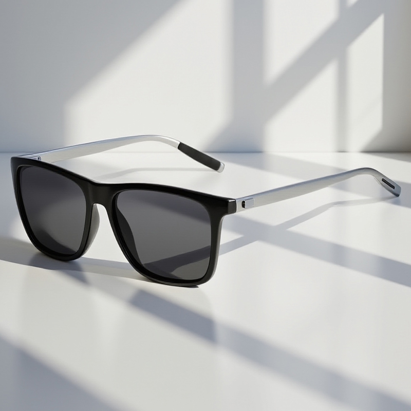 Lunettes de soleil carrées en aluminium et magnésium pour hommes, lunettes de soleil polarisées, nuances d'extérieur, mode masculine, marque de créateur, classique