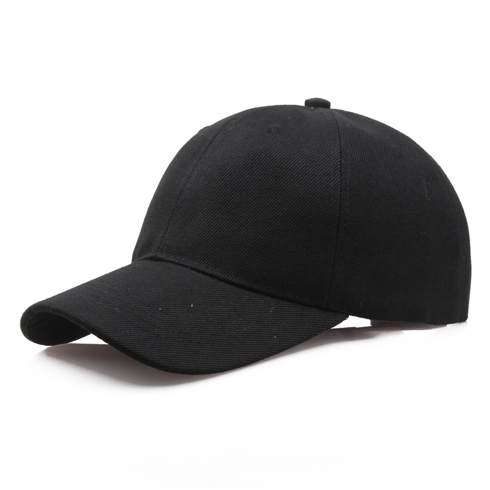 Berretto nero Berretto da baseball tinta unita Cappellini snapback Cappelli Casquette Fitted Casual Gorras Hip Hop Cappelli per papà Uomo Donna Unisex