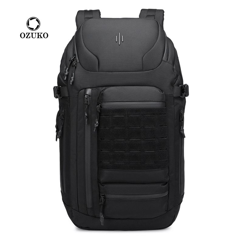 Tas Ransel Laptop Ozuko Outdoor Travel Kapasitas Besar, Tas Kuliah, Tas Kerja, Muat Laptop 17 Inch Untuk Pria